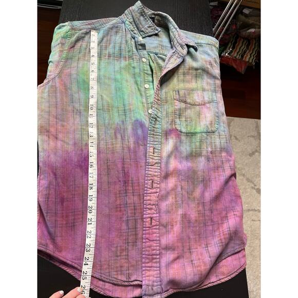 Reworked/upcycled flannel shirt - Picture 8 of 10